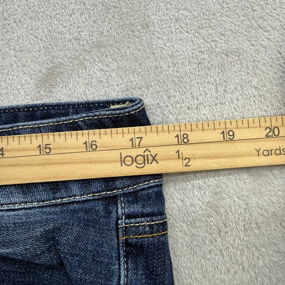 American Eagle Artist Flare Jeans Womens 10 Long Dark ash Denim Boho Retro Y2K